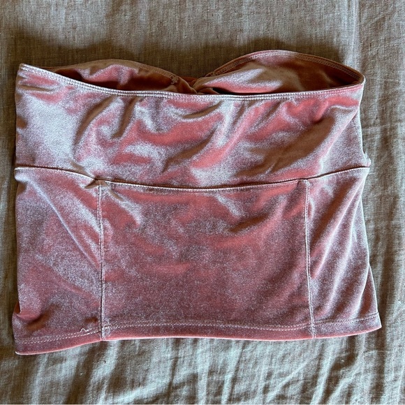 Abercrombie and Fitch velour tube top - Picture 2 of 3